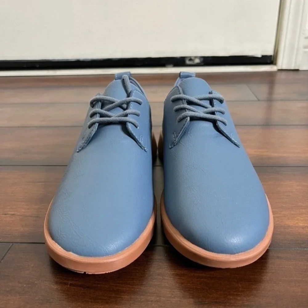 Ponto Women's The Pacific Leather Sneakers Water Repellent  Blue size‎ 7 New